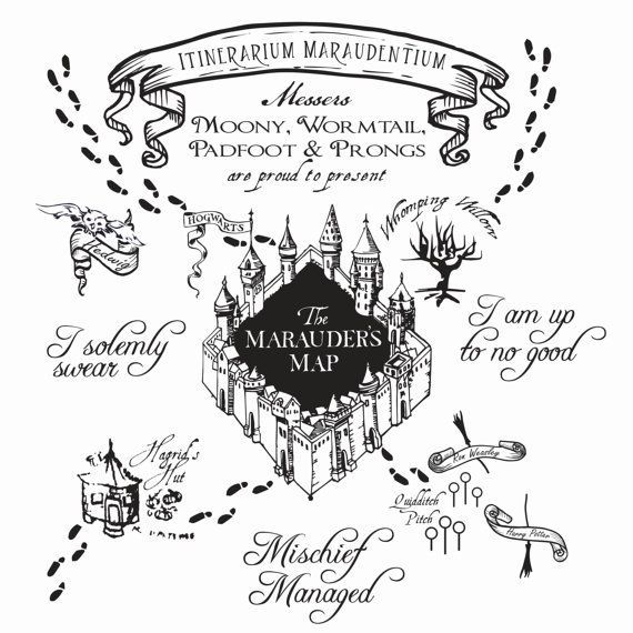 Download Marauders Map Vector at Vectorified.com | Collection of ...