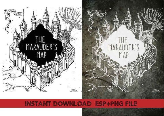 570x403 Marauder's Map Clip Artt Shirt Iron