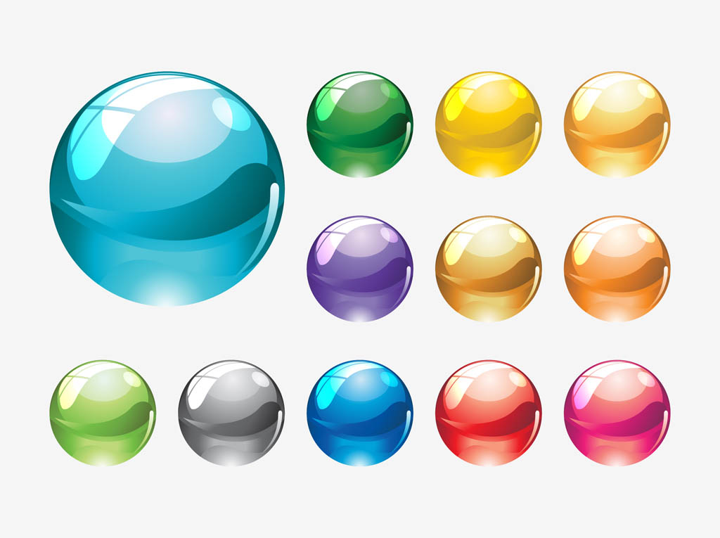 1024x765 Glass Marbles Vectors Vector Art Graphics