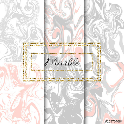 500x500 Marble Texture Vector Set Hand Drawn Pastel Grey And Pink Ink