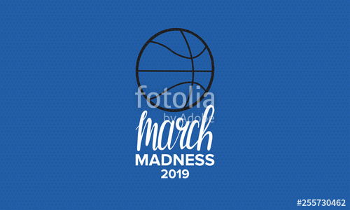 March Madness Basketball Vector Logo And Background Us National 500x300 March Madness Basketball Vector Logo And Background Us National