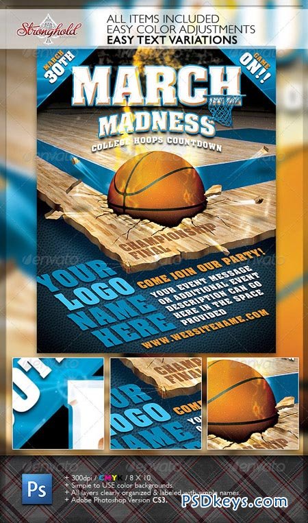 450x763 March Madness Championship Flyer Free Download Photoshop
