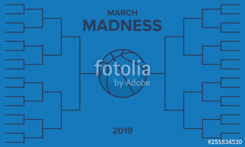 500x300 March Madness Basketball Vector Logo And Background Us National