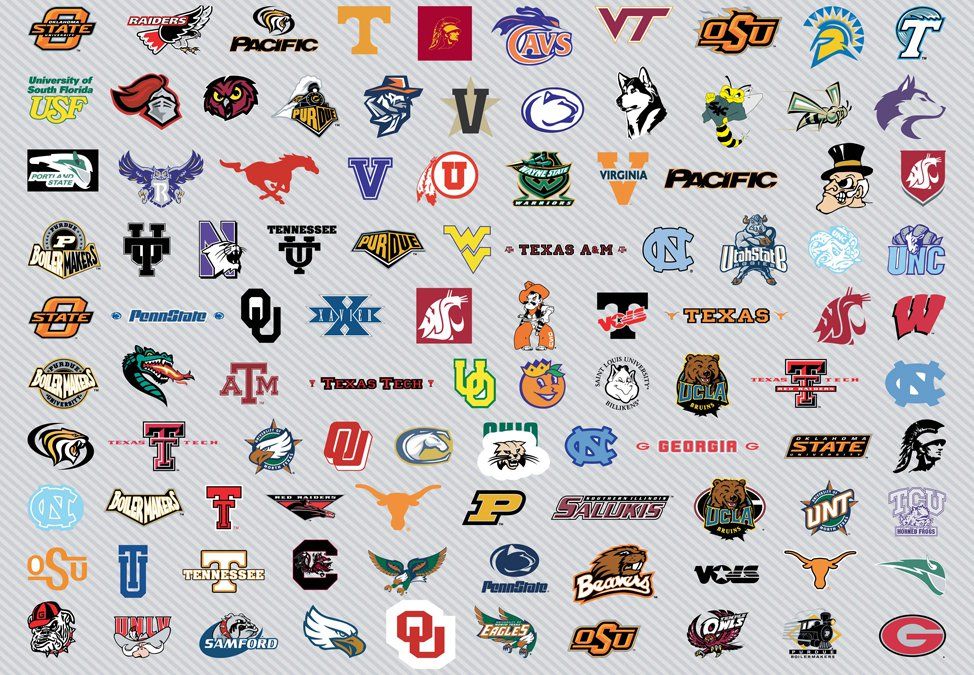 974x675 Vector Team Logos Of The University Basket Teams Competing During