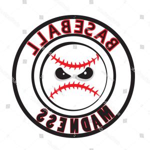 300x300 Baseball Madness Vector Tournament Logo Icon Createmepink
