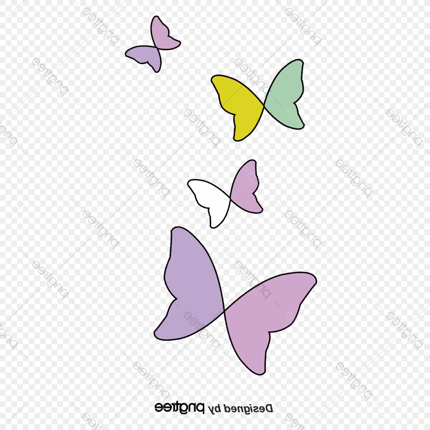 1440x1440 March Vector Purple Flowers Handandbeak