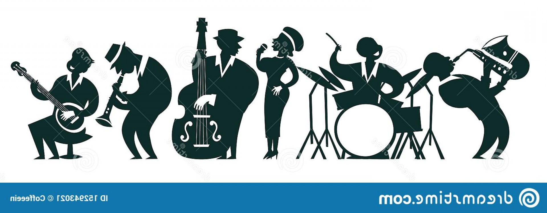 Jazz Band Silhouettes Vector Colorful Illustration Cartoon Jazz 1920x750 Jazz Band Silhouettes Vector Colorful Illustration Cartoon Jazz