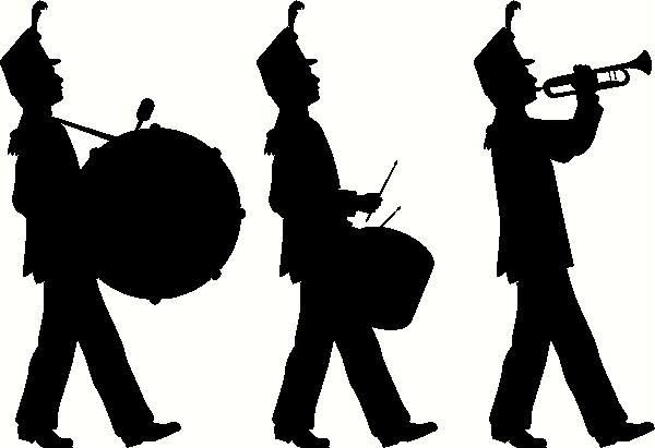 Marching Band Silhouette Clip Art Marching Band Silhouette Clip 600x411 Marching Band Silhouette Clip Art Marching Band Silhouette Clip