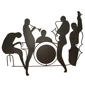Silhouette Jazz Band Wall Sculpture Id Free Images 300x300 Silhouette Jazz Band Wall Sculpture Id Free Images