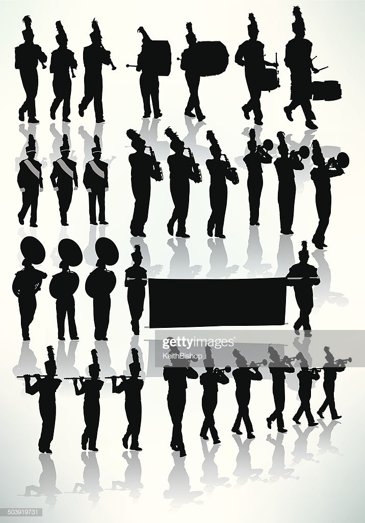 716x1024 Huge Collection Of 'marching Band Silhouette Vector' Download