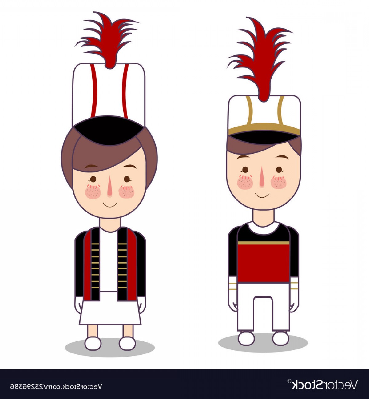 1200x1296 Majorette Man And Girl In Marching Band Vector Cultracing