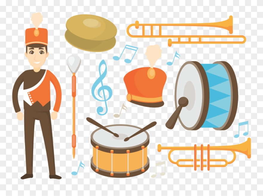880x659 Marching Band Icons Vector