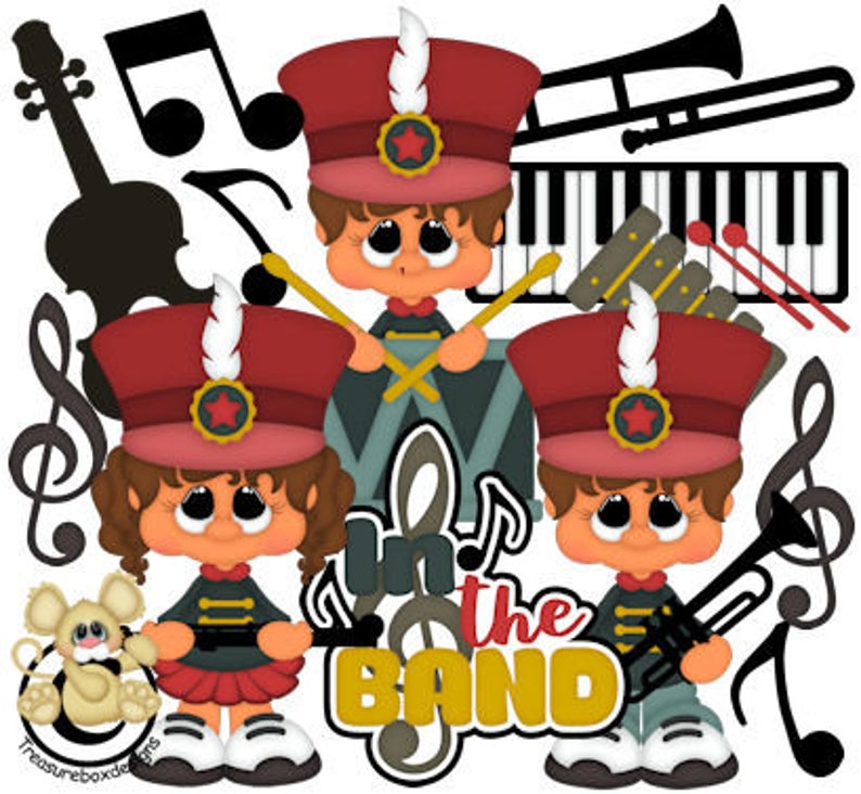 794x732 Band Collection Marching Band Vector Graphics Digital Etsy