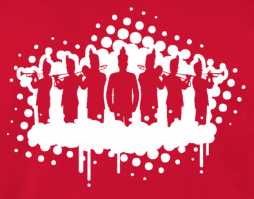 368x289 Marching Band Vector