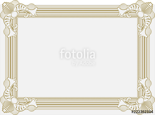 500x371 Marco Dorado Con Tema Floral Stock Image And Royalty Free Vector