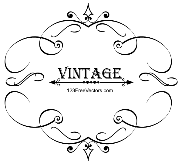 Vintage Calligraphy Frame Vector Graphics Free Vectors Frame 600x540 Vintage Calligraphy Frame Vector Graphics Free Vectors Frame
