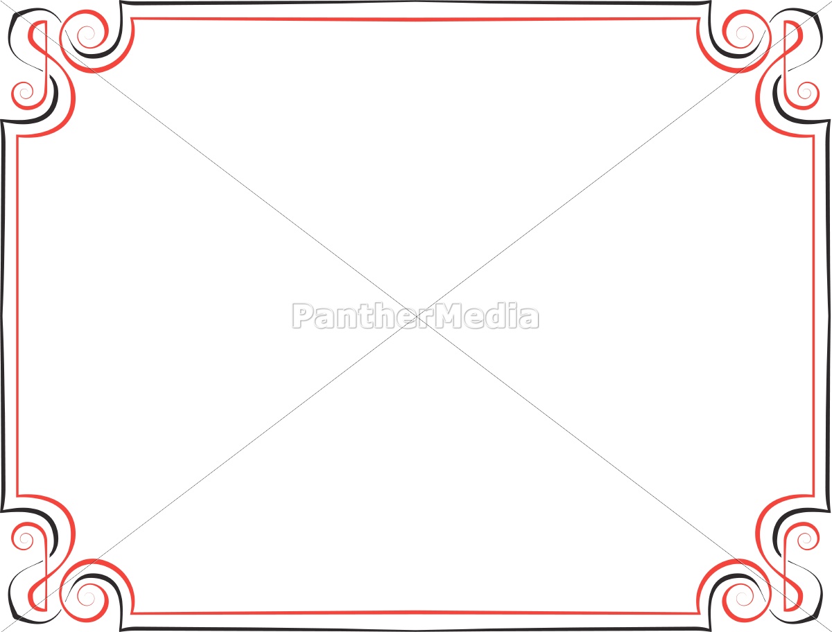 Marco Vintage Vector Negro Con Rojo 1200x912 Marco Vintage Vector Negro Con Rojo