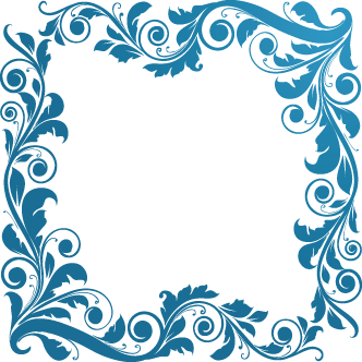 Marco Floral Vintage Azul Hojas Decoradas Para Imprimir 332x332 Marco Floral Vintage Azul Hojas Decoradas Para Imprimir