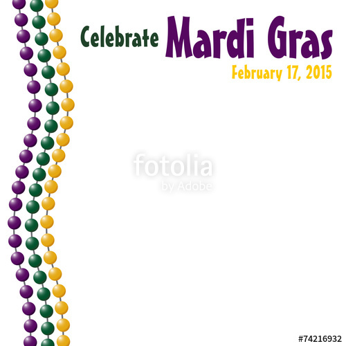 500x500 Mardi Gras Bead Border Stock Image And Royalty Free Vector