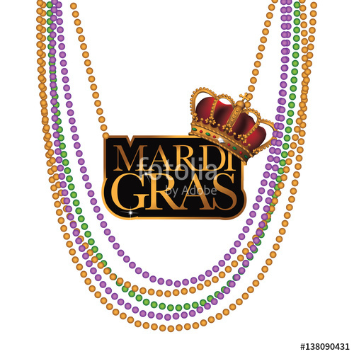 Mardi Gras Beads Vector at Vectorified.com | Collection of Mardi Gras