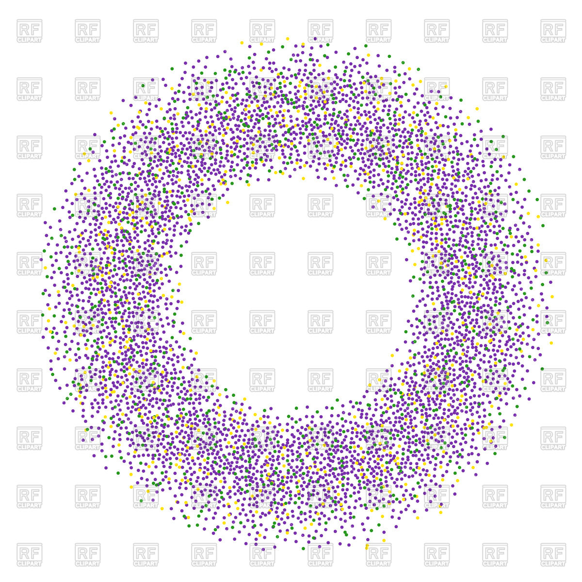 1200x1200 Mardi Gras Dotted Circle Frame Vector Image Of Borders And Frames