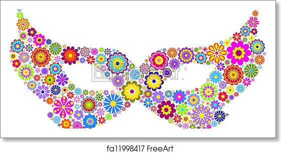 561x306 Free Art Print Of Mardi Gras Mask Vector Illustration Of Carnival