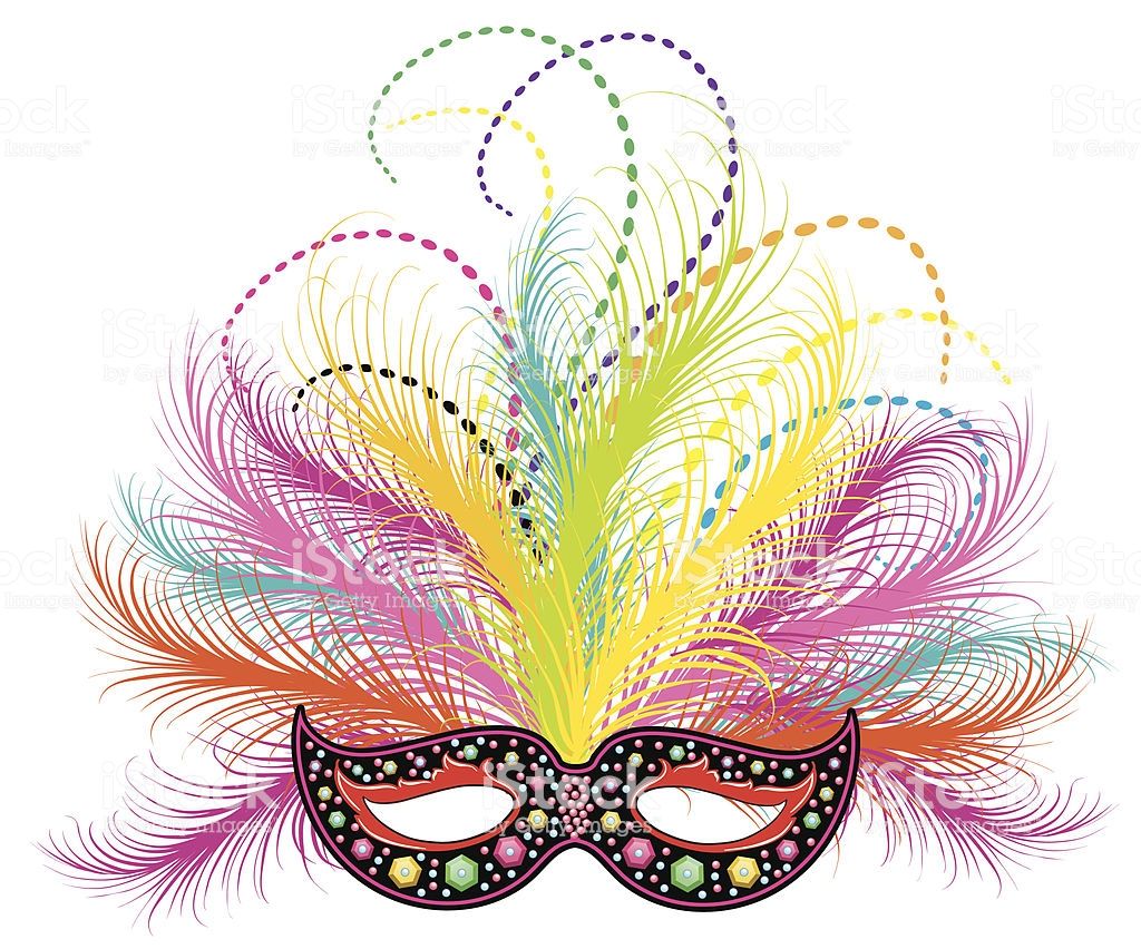 1024x852 Purple, Green, And Gold Ornate Mardi Gras Feathered Mask And Beads