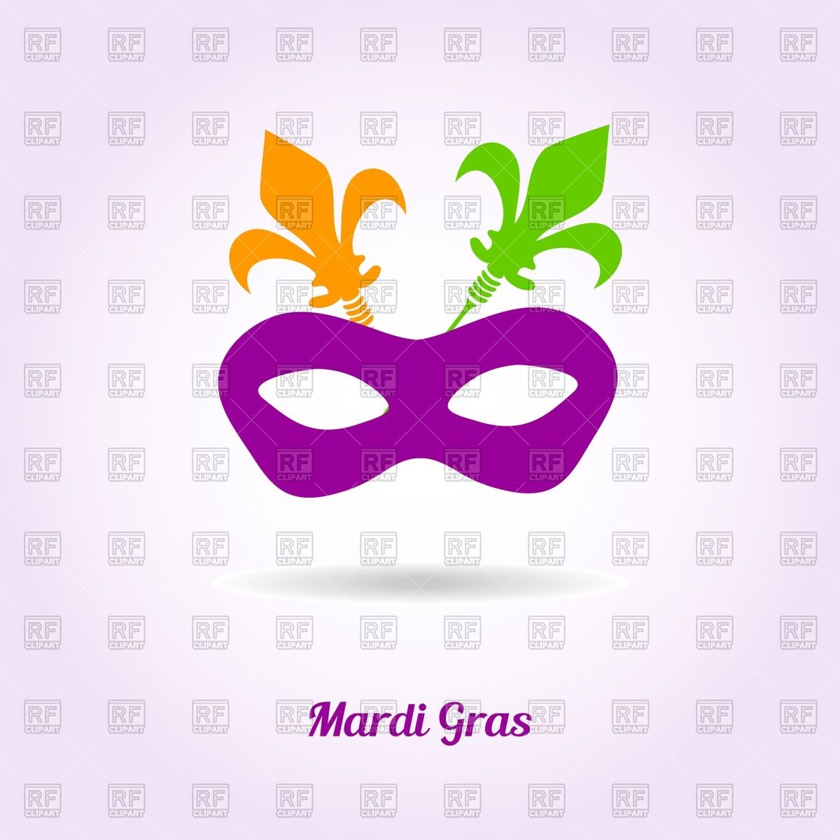 1200x1200 Frame With Mardi Gras Mask Vector Image Of Objects Mcherevan