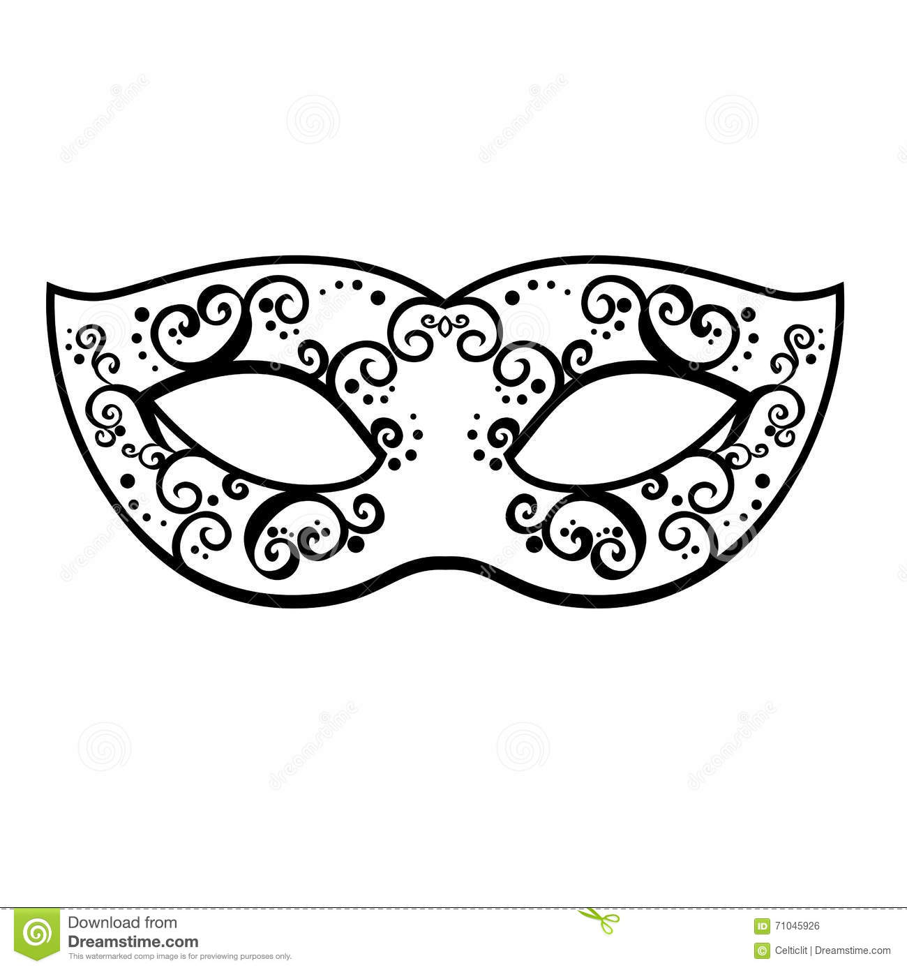 1300x1390 Mardi Gras Mask Clipart Black And White
