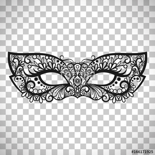 500x500 Mardi Gras Mask On Transparent Background Stock Image And Royalty