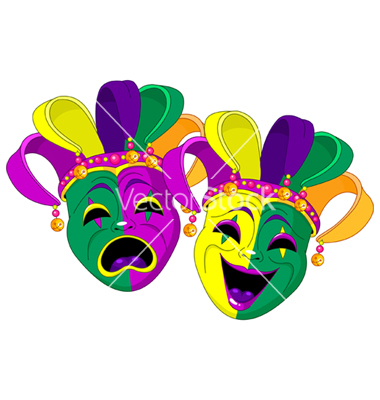 380x400 Mardi Gras Vector Bitmap Graphics Images