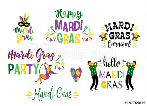 500x359 Mardi Gras Vector Design Element For Carnival Concept