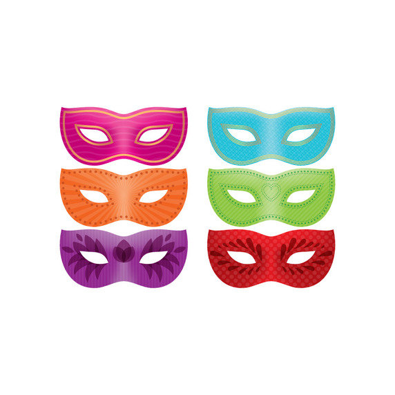 572x572 Mardi Gras Mask Pack Vector Free Vector Download