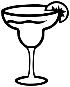 241x300 Margarita Glass Clipart