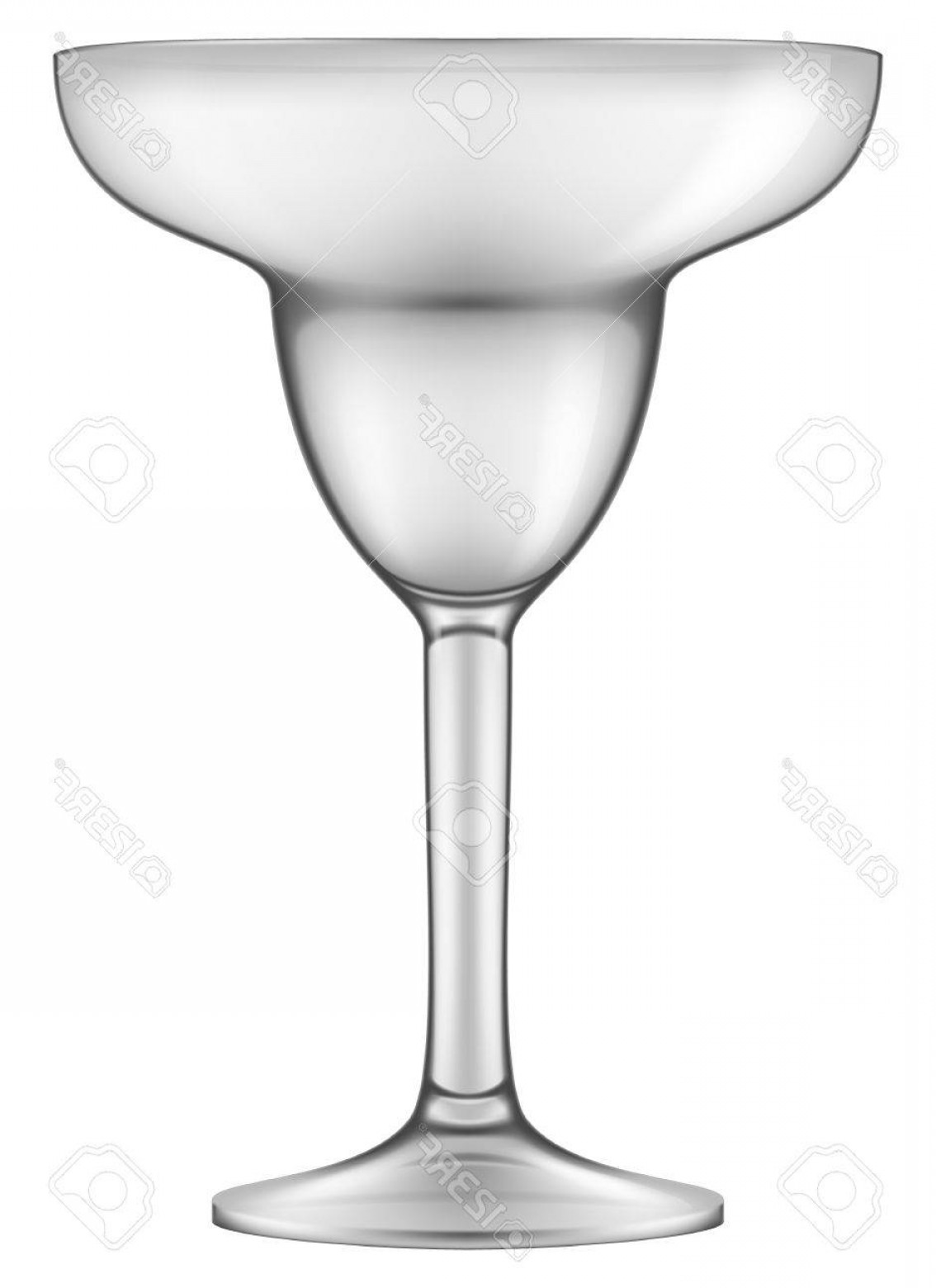 1134x1560 Photostock Vector Empty Margarita Glass Vector Illustration
