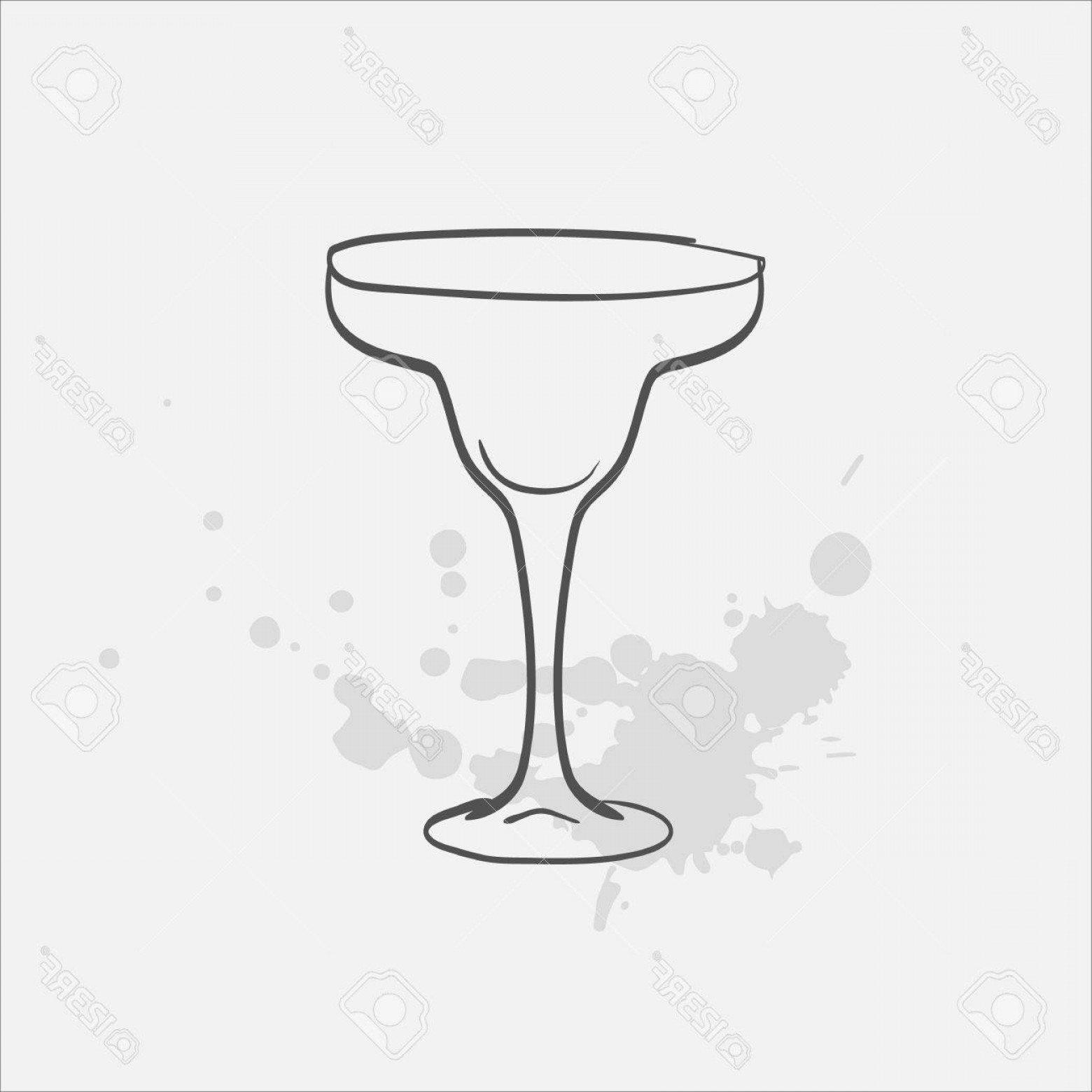 Margarita Glass Vector Handandbeak 1560x1560 Margarita Glass Vector Handandbeak