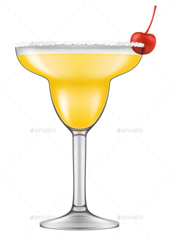 Realistic Looking Margarita Cocktail Vector Illustration 590x815 Realistic Looking Margarita Cocktail Vector Illustration