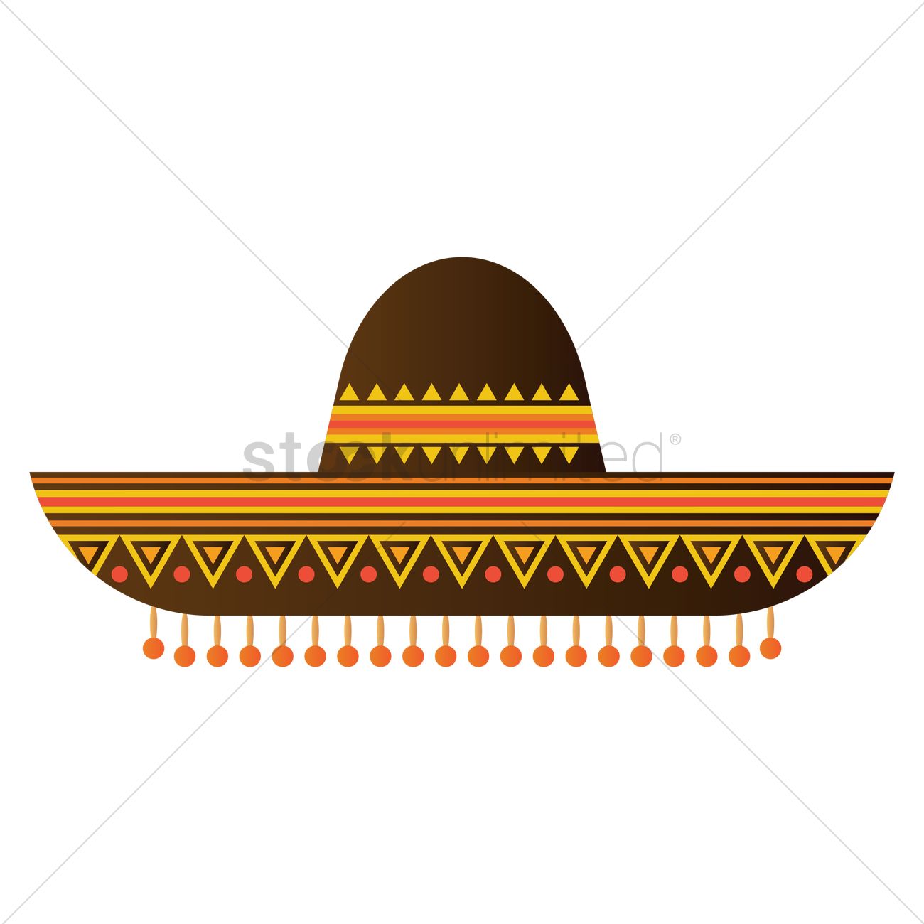 1300x1300 Sombrero Hat Vector Image