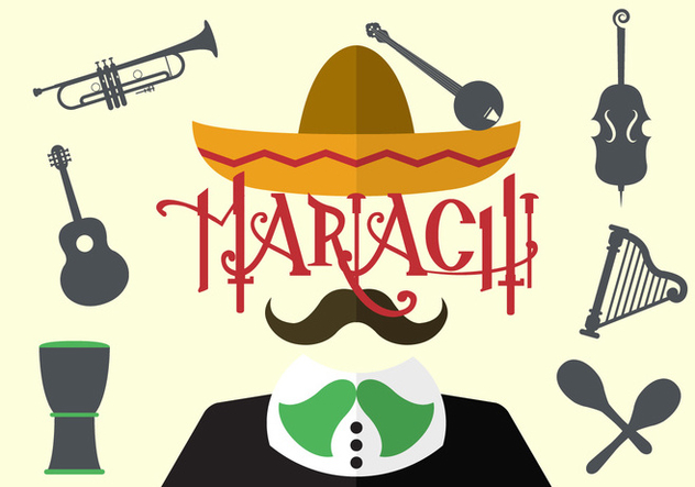 632x443 Vector Illustration Of Mariachi Free Vector Download Cannypic