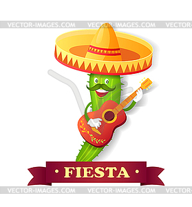 279x300 Fiesta Spanish Or Mexico Holiday, Cactus Mariachi