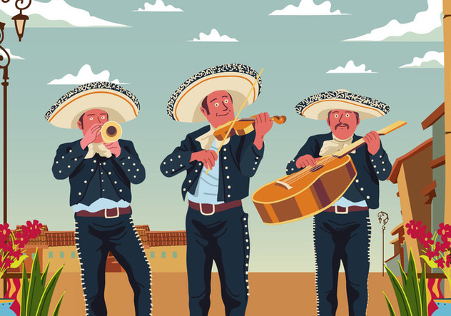 632x443 Group Of Mariachi Free Vector Download Cannypic