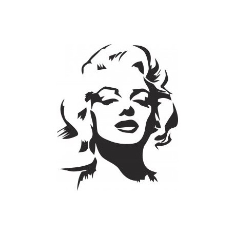 458x458 Marilyn Monroe Stencil Vector Free Vector