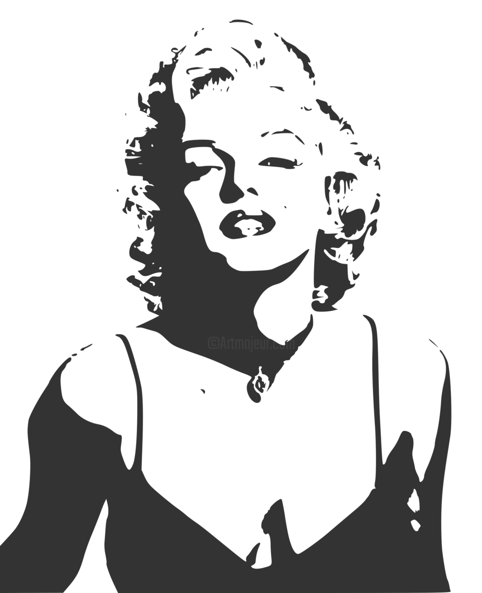 Marilyn Monroe Silhouette Vector at Vectorified.com | Collection of ...