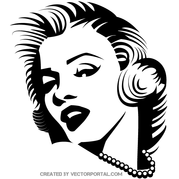 600x600 Marilyn Monroe Vector Free