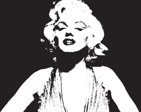 Marilyn Monroe Silhouette Vector at Vectorified.com | Collection of ...