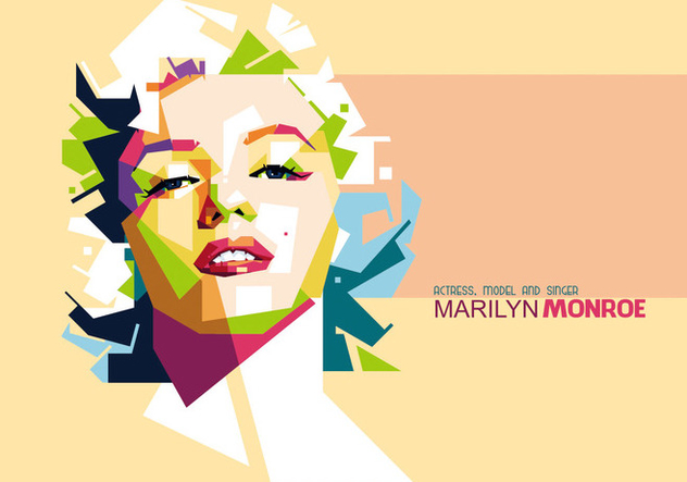 632x443 Marilyn Monroe Portrait Vector Free Vector Download Cannypic