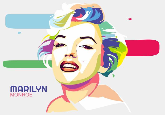 700x490 Marilyn Monroe Vector Popart Portrait