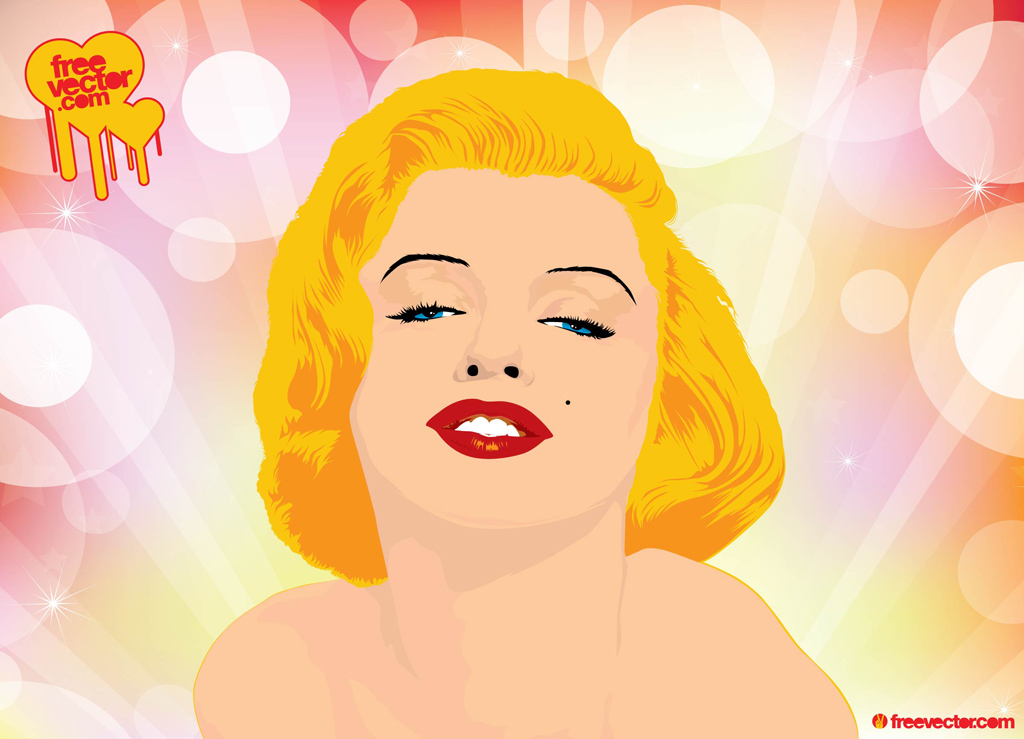 1024x739 Marilyn Monroe Vector Vector Art Graphics