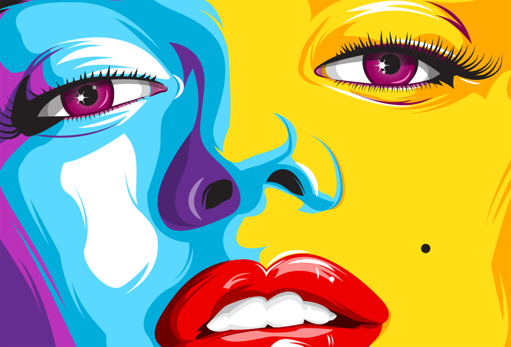 1000x679 Marilyn Monroe Portrate Illustration