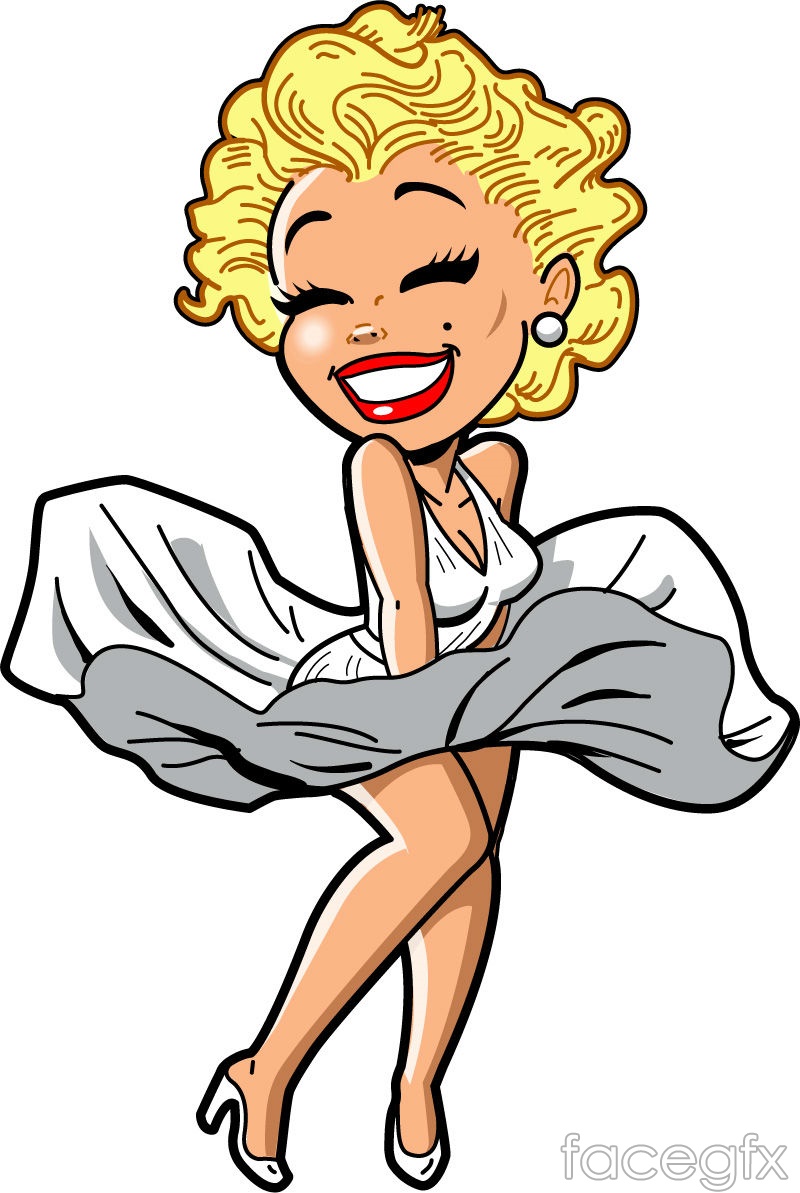 800x1193 Marilyn Monroe Cartoon Vector Over Millions Vectors, Stock
